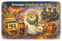 Caricatura editorial - Cronos atrapado entre crisis”