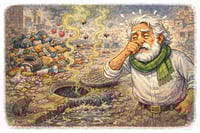 Caricatura editorial - Una alerta sanitaria