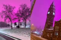 ¿Auroras boreales en Reino Unido? El misterio del cielo rosa que resultó ser algo inesperado