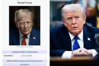 Trump se presenta como 'presidente en funciones de Venezuela'