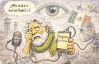 Caricatura editorial - Conectados… y observados