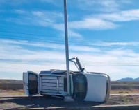 Accidente en la carretera Muzquiz–Palau deja un hombre lesionado