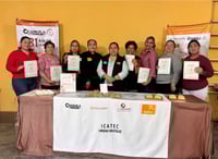 Concluye curso Cazuelas y Salsas impulsando emprendimiento local en Múzquiz