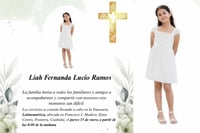 Último adiós a Liah Fernanda, la pequeña de 9 años