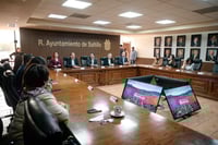 Firma Javier Díaz carta compromiso en materia de Derechos Humanos