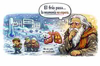 Caricatura editorial - Invierno: cuando el resfriado se vuelve riesgo