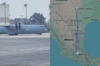Avión militar de EU aterriza en Toluca y regresa a su base