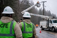 CFE activa grupo de emergencia ante tormenta invernal “Fern”