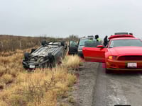 Cuatro personas resultan lesionadas tras salida de camino en la federal 57