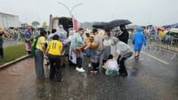 Ocho heridos graves por rayo durante acto político en Brasil