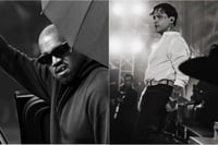 Christian Nodal asiste al concierto de Kanye West en CDMX