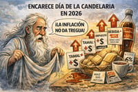 Caricatura editorial - Inflación encarece tamales y champurrado