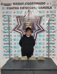 Detienen a mujer de la tercera edad con medio kilo de marihuana en Cuatro Ciénegas