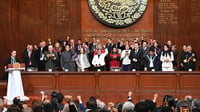 Sheinbaum defiende soberanía en aniversario de la Constitución
