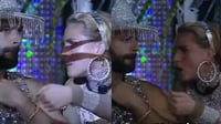 Adrián Di Monte se molesta porque su esposa se divierte en fiesta