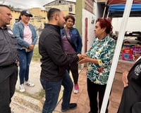 Delegado de la Fiscalía realiza acciones de acercamiento social en Nueva Rosita