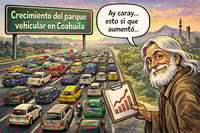 Caricatura editorial - El crecimiento que se ve en la carretera