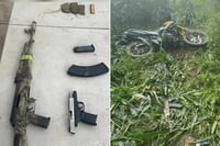 Persecución en Navolato, Sinaloa; jóvenes armados huyen y abandonan armas