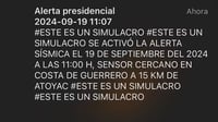 Modificarán mensajes de alerta sísmica en celulares