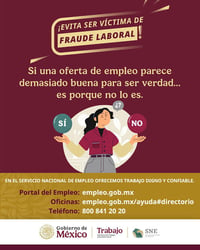 Advierten sobre fraudes laborales en redes sociales; piden verificar vacantes antes de compartir datos