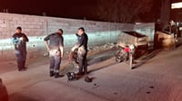 Motociclista termina herido tras chocar contra contenedor en Frontera
