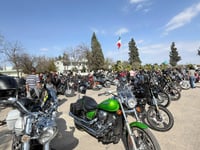 Ejército Mexicano realiza rodada motociclista de 300 kilómetros en Coahuila