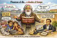 Caricatura editorial - El tiempo no paga deudas, la educación sí