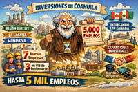 Caricatura editorial - Coahuila proyecta cinco mil nuevos empleos este año
