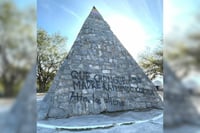 Vandalizan la pirámide de Pozuelos de Arriba