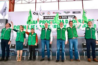 Manolo Jiménez Salinas y Román Alberto Cepeda González arrancan en Torreón el Gran Programa de Obras de Drenaje Sanitario y Pavimentación