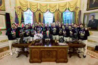 Trump invita a campeones de hockey masculino y Erika Kirk al Congreso