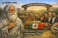 Caricatura editorial - Música y memoria en el adiós del “Amigo Campesino”
