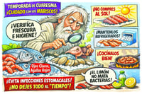 Caricatura editorial... En Cuaresma, que no te salga caro el pescado