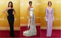 Eiza González, Teyana Taylor y Emma Stone en los SAG Awards
