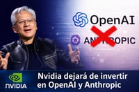 Nvidia dejará de invertir en OpenAI y Anthropic