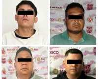 Detienen a cuatro personas por extorsión en operativos en CDMX y Edomex
