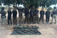 Operativos federales en Sinaloa dejan 10 detenidos y armamento asegurado