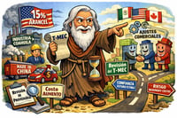 Caricatura Editorial... Industria analiza impacto del nuevo arancel de Estados Unidos