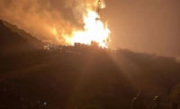 Incendio en pozo petrolero de Las Choapas por fuga de gas