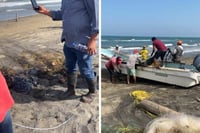 Inicia limpieza de playas afectadas por derrame en sur de Veracruz