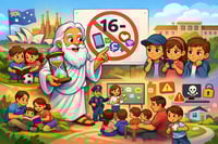 Caricatura editorial - Advierten riesgos del uso de redes sociales en niños y adolescentes