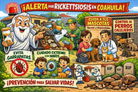 Caricatura editorial - Alerta sanitaria en Ciudad Frontera por muerte relacionada con rickettsia