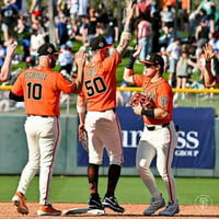Giants se quedan a un out del juego perfecto ante Brewers en pretemporada de MLB