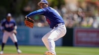 Shohei Ohtani lanza 4.1 entradas sin carrera en su debut de primavera con Dodgers