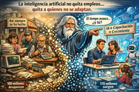 Caricatura editorial - El tiempo del trabajo cambió… y no todos van al mismo ritmo