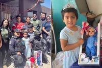 Leslie sonríe tras sorpresa de policías en casa