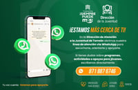 Dirección de la Juventud de Torreón abre nuevo canal de comunicación