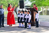 Conmemora Jardín de Niños "Guelatao" evento cívico