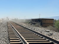 Descarrilamiento ferroviario provoca suspensión de circulación en la región