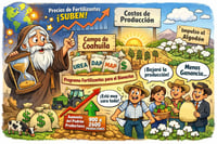 Caricatura Editorial... “Golpea al campo encarecimiento de fertilizantes”